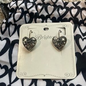 NWT Brighton heart dangle earrings